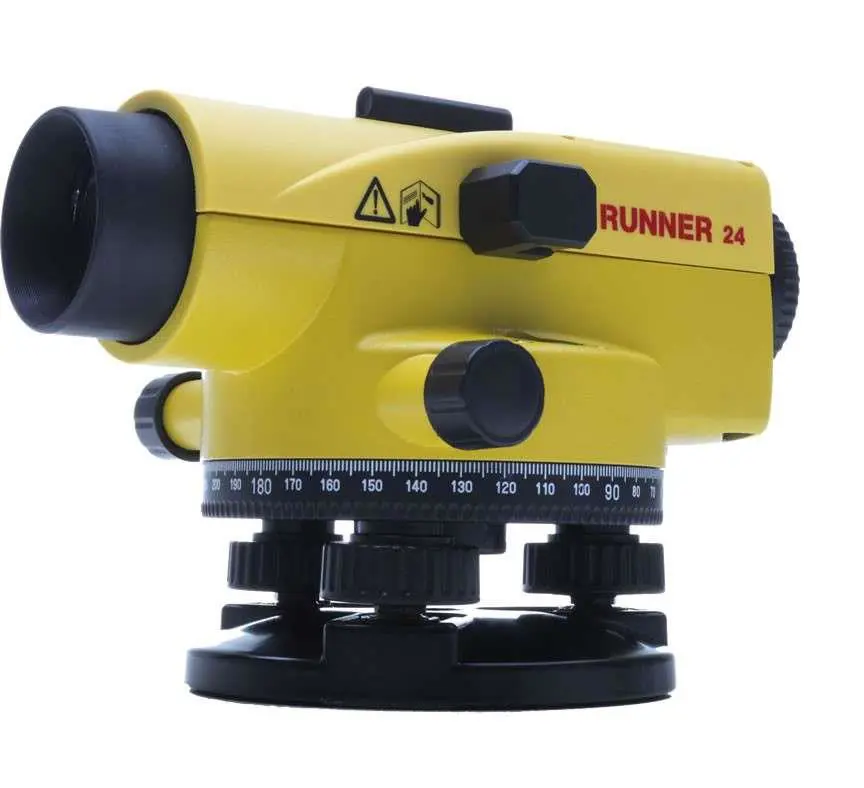 Optical leveller with stand and lat